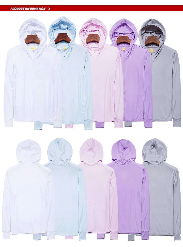 Lidong latest long sleeve hoodie jacket sweatsuit customized rash guard Uv-resistant