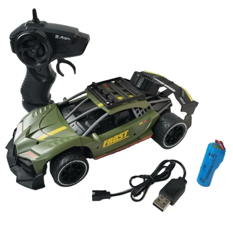 IQOEM- 208070 2.4G  Drift RC Car 4WD Race Car Children Toys High Speed Full Function Racing Car with Spare Tire and Obstacle