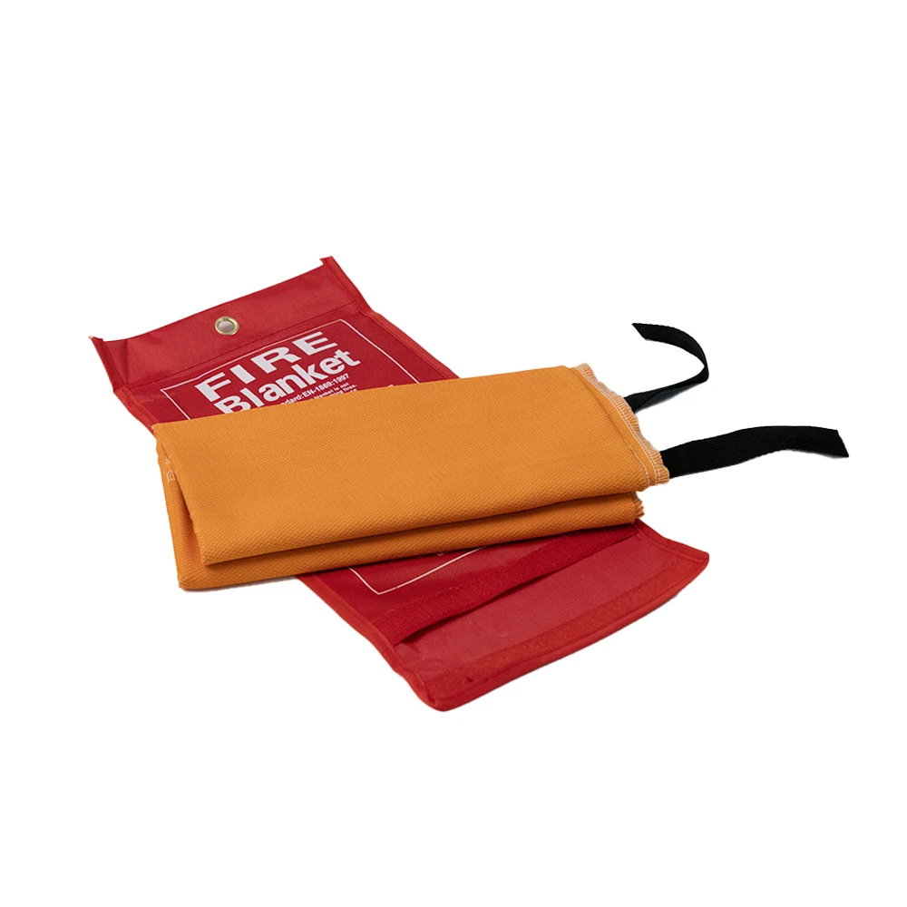 Direct Factory Sale Kitchen Emergency Fiberglass Fire Blanket Silicone Coated