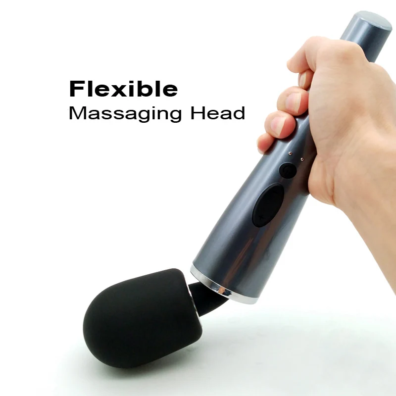 compact power eu plug wireless full body handheld waterproof electric massage wand skin soft silicone wand massage