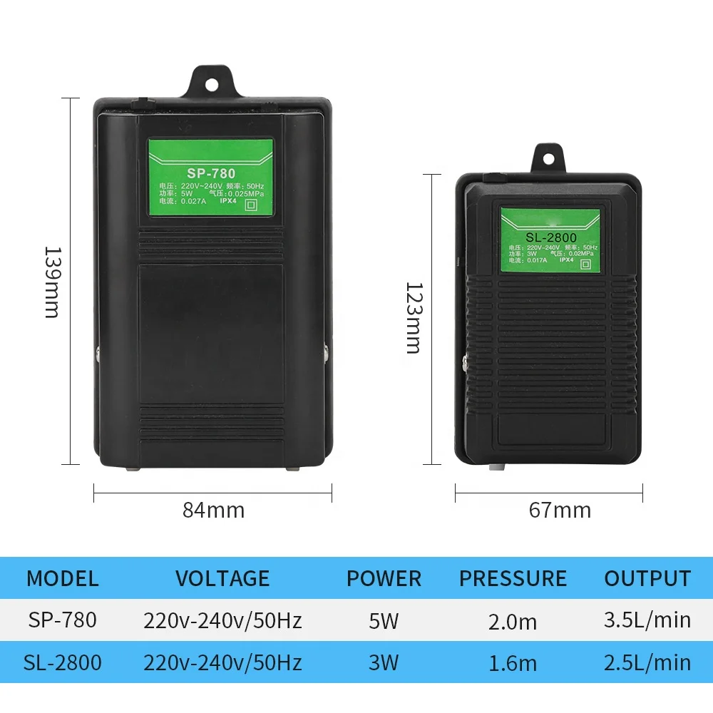 SL-2800/SP-780 Fish Tank Small Oxygen Pump Low Noise Fish Tank Oxygen Pump Aquarium Air Pump