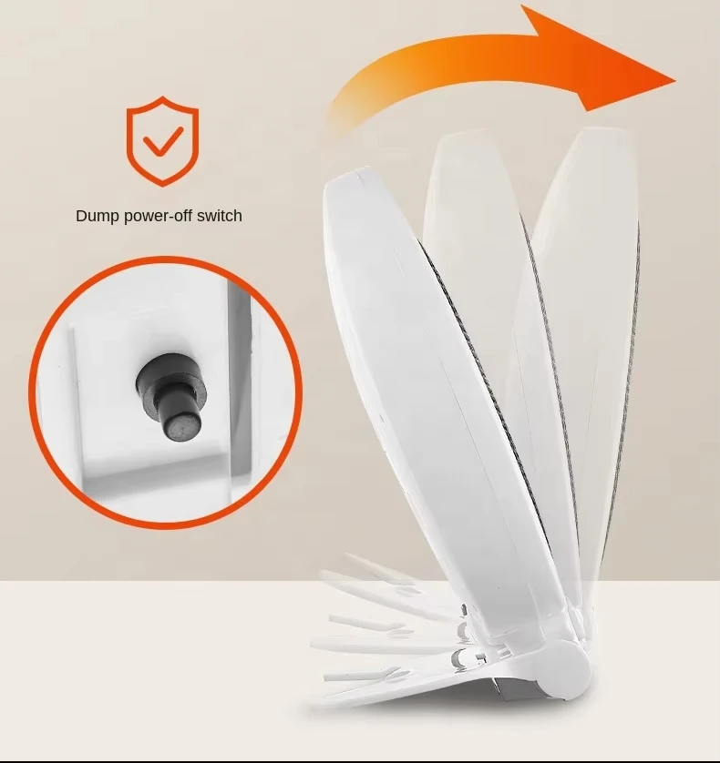 Wholesale 600W Portable Electric Heater Fast Heating Fan Winter Warmer Overheat Room Heating Stove 220V Household Air Heaters