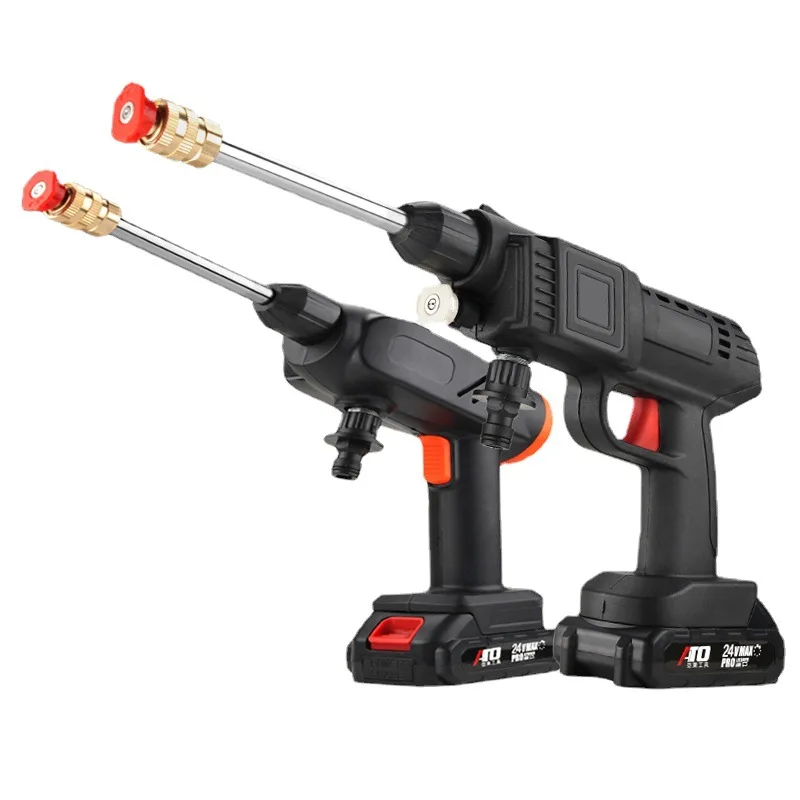 Оптовая продажа с фабрики, беспроводной литиевый аккумулятор для мойки автомобиля, пистолет-распылитель воды высокого давления, перезаряжаемый портативный миниатюрный артефакт для мойки автомобиля