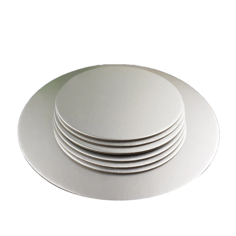 21 cm custom cake board silver film lamination cake base craft paper mat for cake