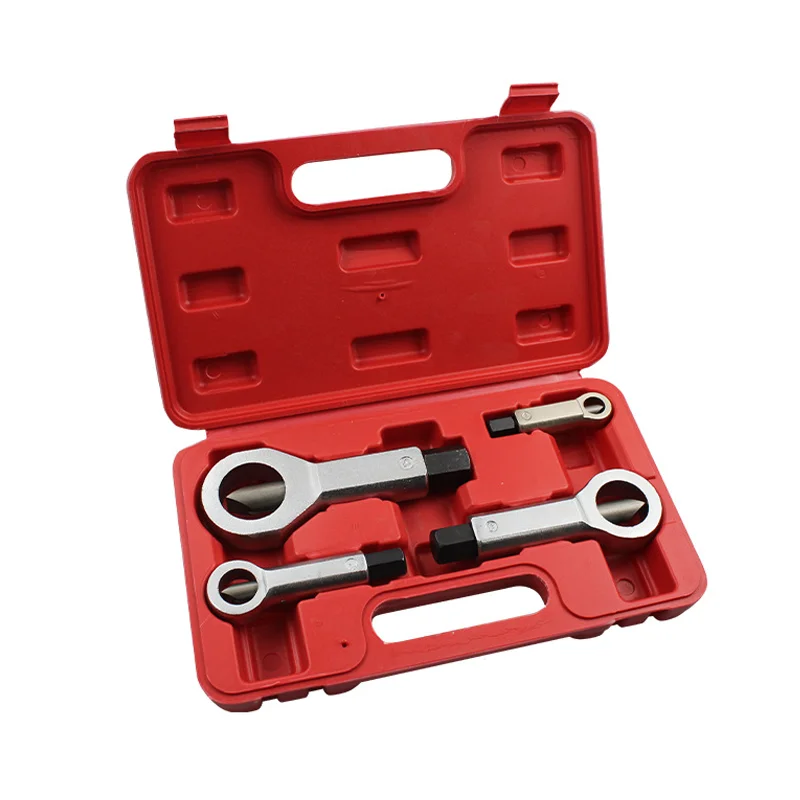 Remove Damaged, Frozen, Rusted Rounded-Off Bolts Nuts 4 pcs Metal Nut Splitter Kit