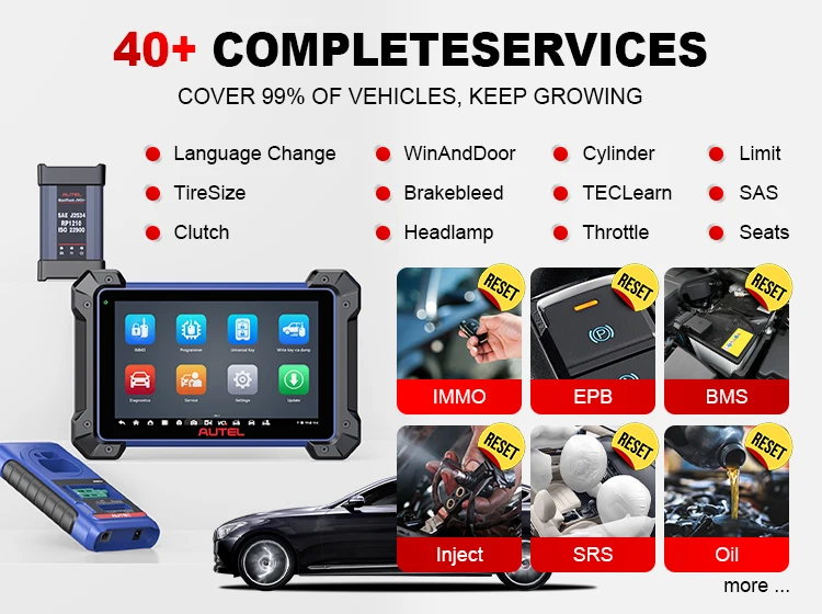 Autel Maxiim IM608 II Pro 2 Im608Proii Keys Fob Programmer With 36+ Functions Key Creation, Chip Read Write Clone Diagnosis Tool