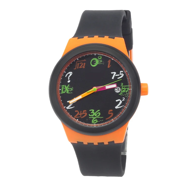 Cute Full Silicone learn maths Creative Skin Friendly Strap School boys girls  Accessories Fashion quartz watch