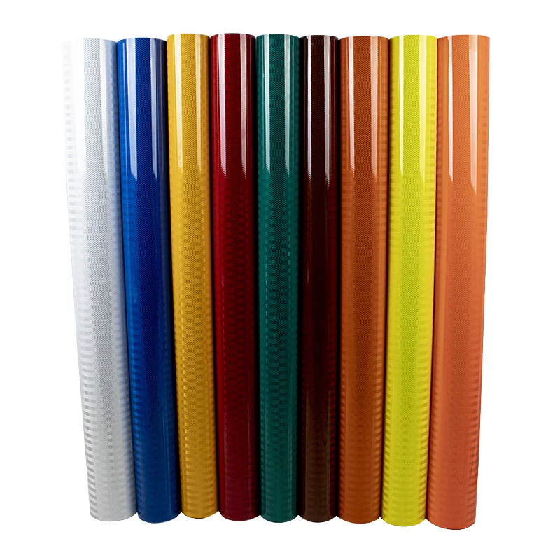 3Hao High Visibility EGP Micro Prismatic Reflective Film Tear able Acrylic Reflective Vinyl Sheeting