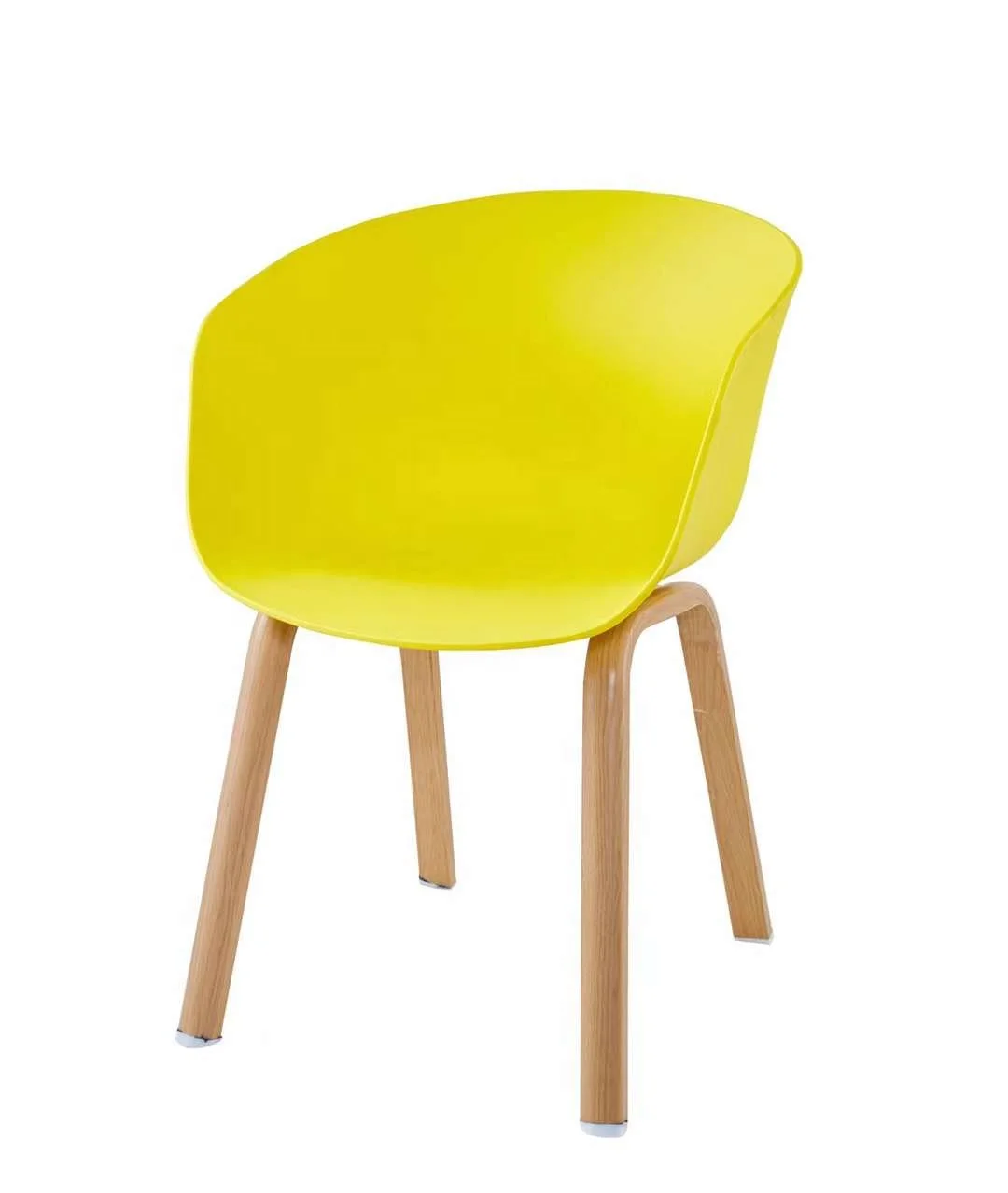 modern plastic seat metal frame leisure dining chair living room coffee armchair