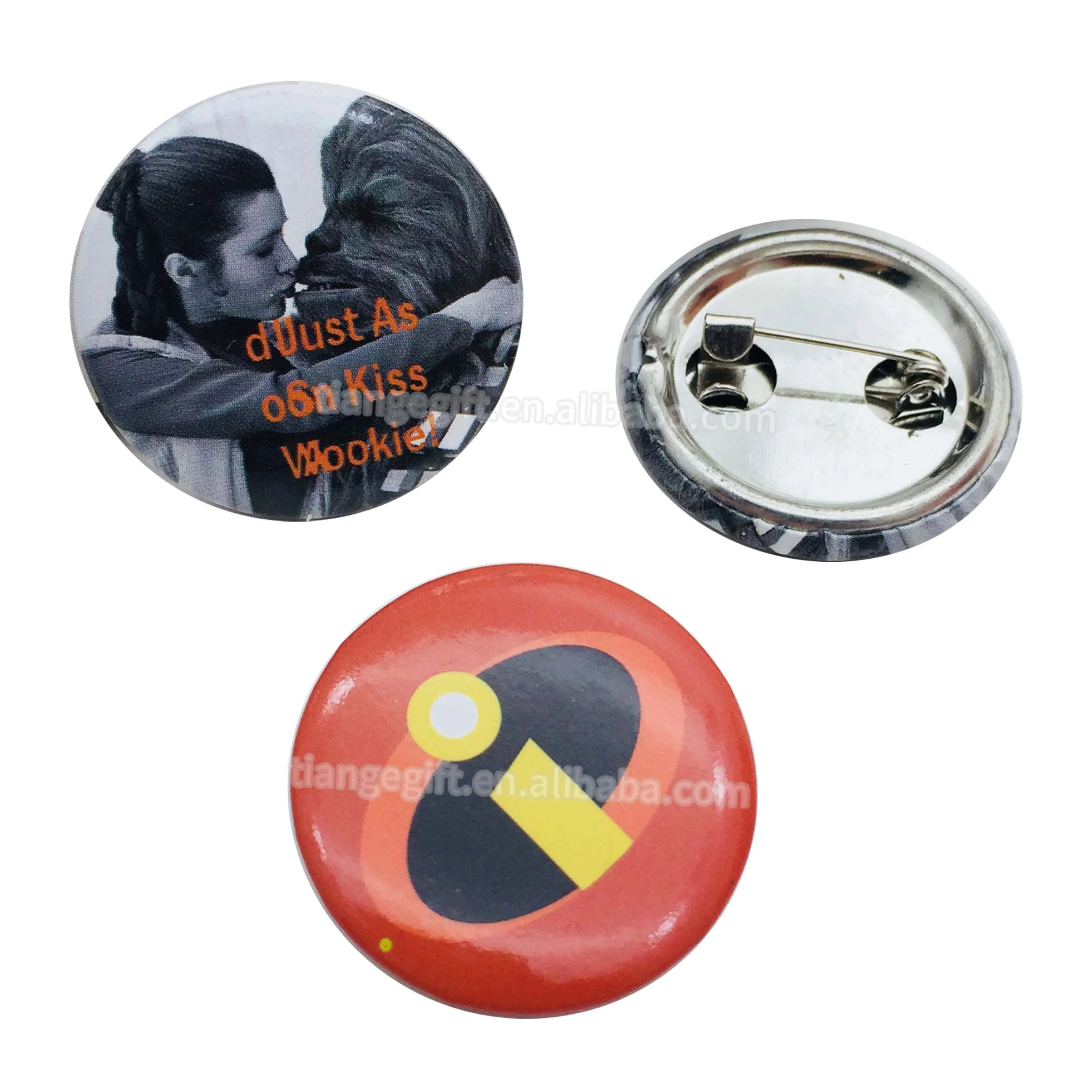 Custom Pins Metal Logo Badge Name Tag Badge 58mm Button Badge