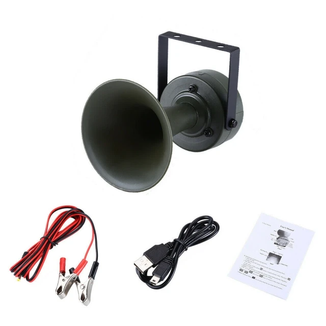 35W 125dB Hunting Bird Caller Outdoor Hunting Bird Decoy Lure Sound Predator Player Loud Speaker with Built-in Timer
