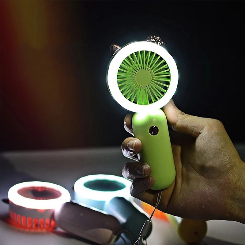 Portable Fan USB Rechargeable Hanging Mini Fan Keychain Hand Fan Portable Air Conditioner For Home And Travel