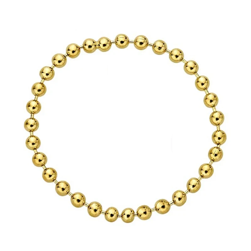 High Quality 14K Gold Filled 1.5mm Bead Chain Ring Fashion Jewelry Boho Knuckle Ring for Women