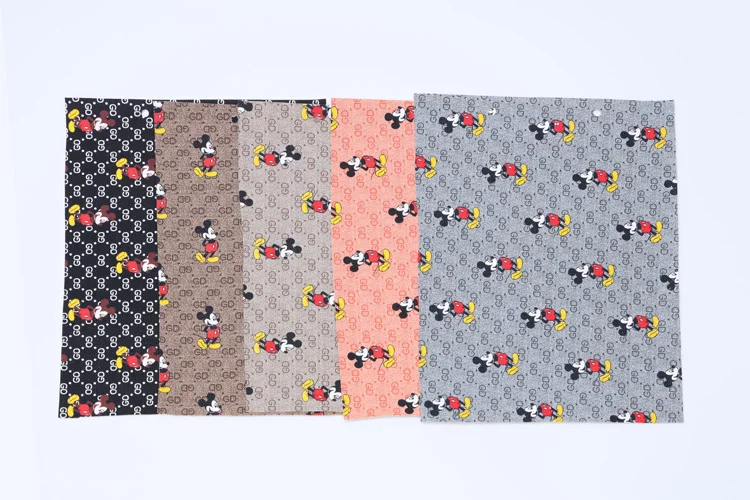 2022 China factory direct sale  synthetic leather fabric for women wallet bags