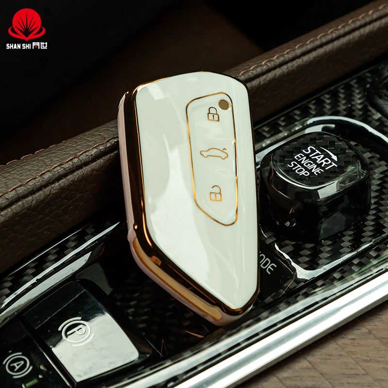 Wholesale soft TPU car key protection cover for VW ID4/ID6/Golf 8