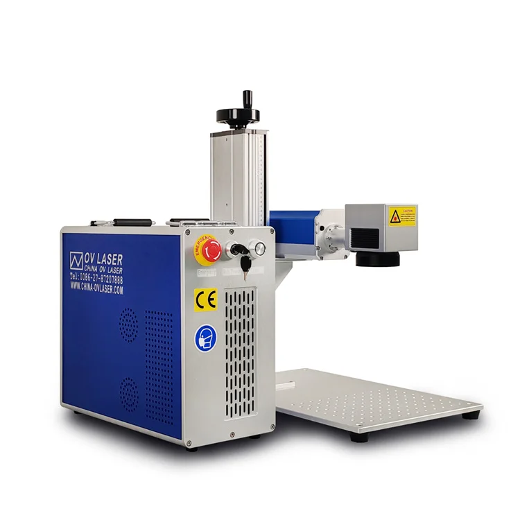 JPT 100w marking laser machine mopa fiber laser 100 watt with rotary for cup ring jewelry pens
