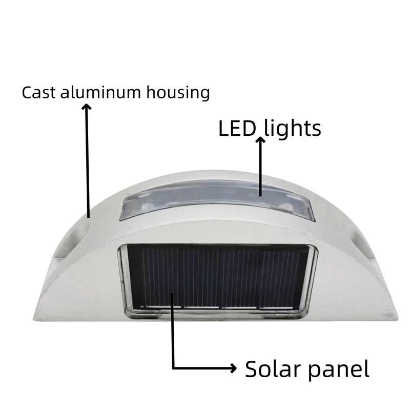 Factory price half round road stud led traffic blinking lamp solar stud light
