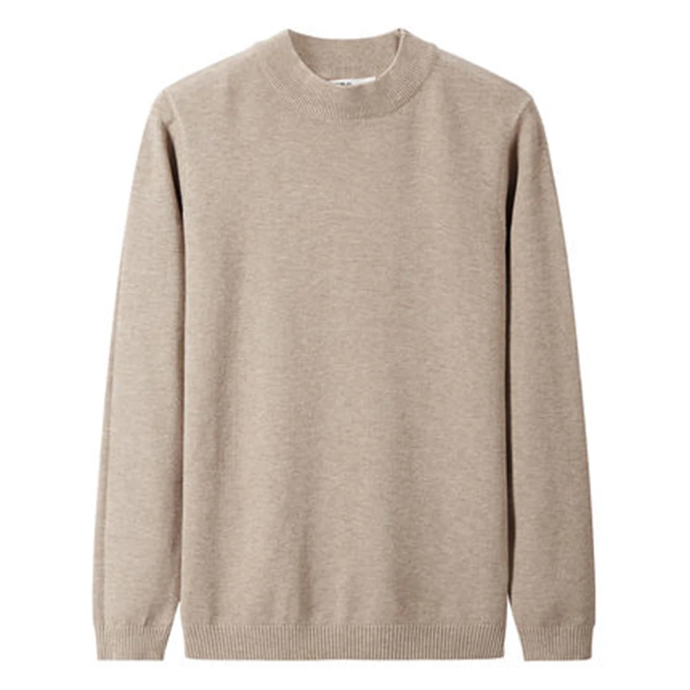 Mens distressed knitted sweater custom round neck mens sweaters