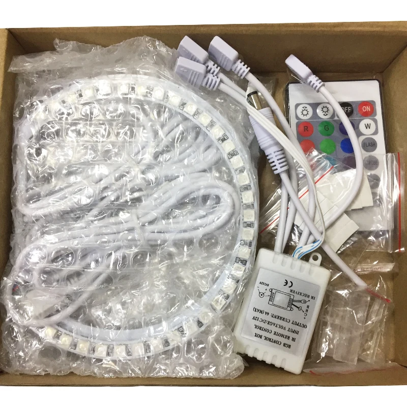  Новый стиль DC 12V Красный зелёный синий изменяющие цвет глаза ангела светодиодные кольца