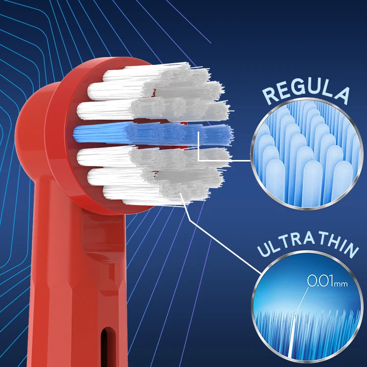 Direct selling vibrator popular massage gums plastic replacement double clean o ral-b toothbrush heads