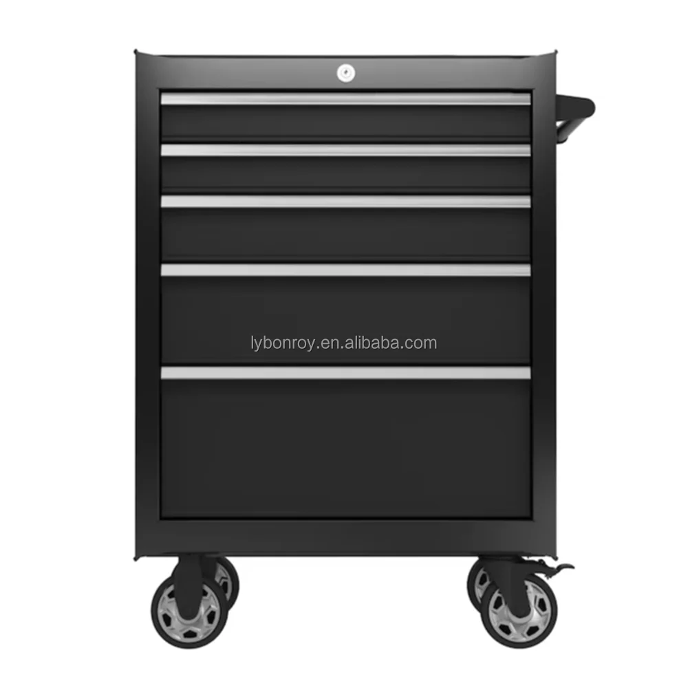 Professional 5-Drawer CE Certified Tool Chest Metal Steel Iron Roller Workshop Garage Tool Cart Maintenance Tools