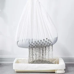 Biodegradable Cat Litter Tray Liners Durable Drawstring Cat Waste Litter Bags Pet Cat Litter Tray Liner