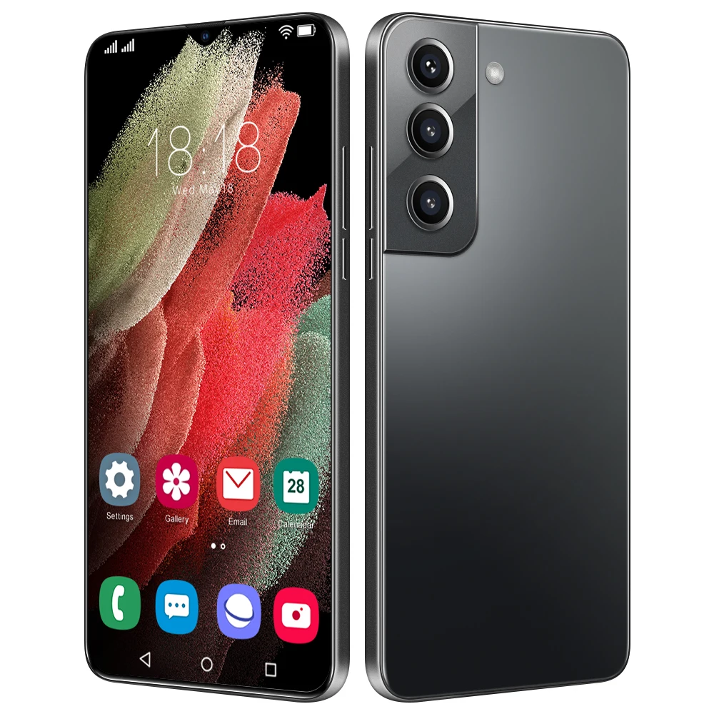 
New style tecno 5G S21+smart phone Android10.0 12+512GB mobile phone 