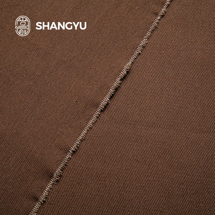 Cheap In Stock woven 240gsm cotton Plain Dyed 3/1 twill dress materials pants and shorts fabrics supplier