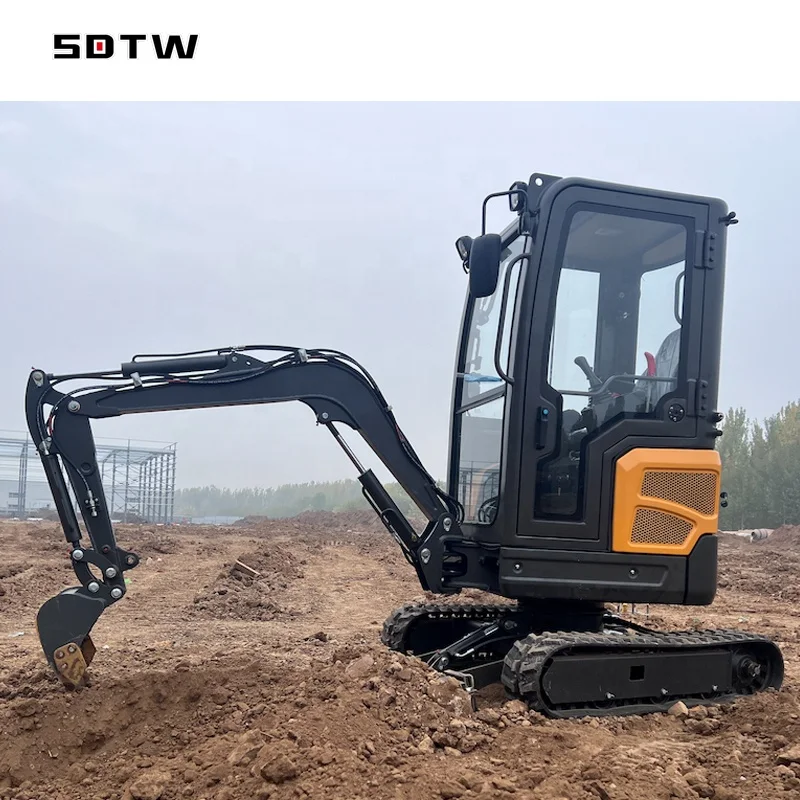 Компактный маленький Гусеничный мини-экскаватор yanmar kubota 800 кг 1 т 2 3 5 тонн с кабиной