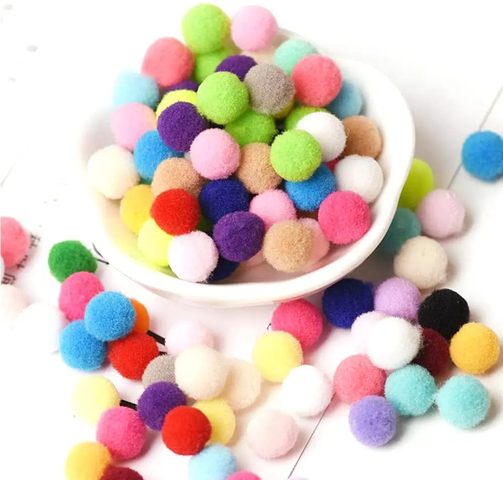 Rainbow Party - 100% Handmade Wool Felt Ball - (50) Pure New Zealand Wool Ball - DIY Follow