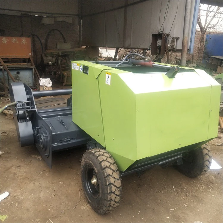 Small Farm Semi Automatic Baler Machine Corn Straw Grass Maize Silage Baler Machine For Sale
