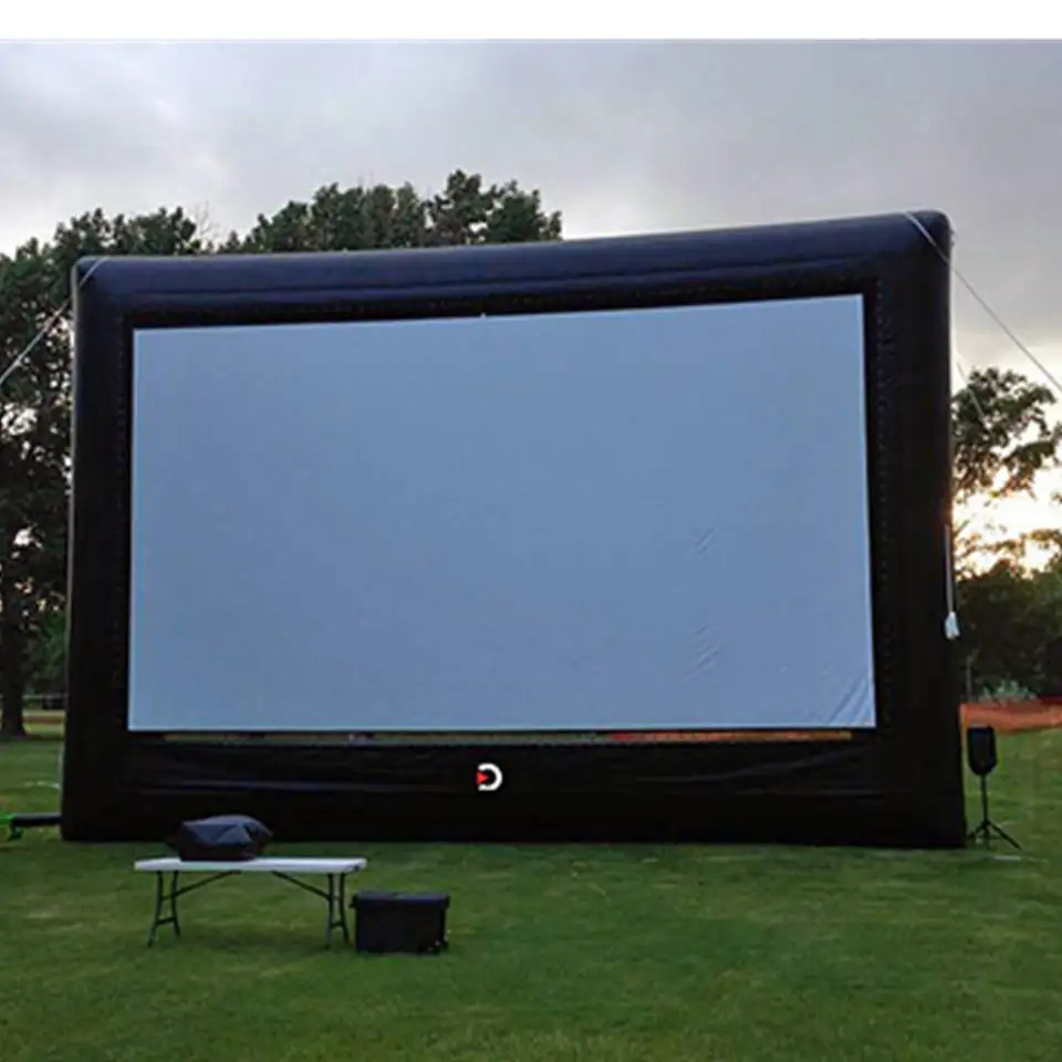 Open Air Cinema Inflatable Movie Screen Blow Up TV Screen Advertising Inflatable Movie Rear Projection