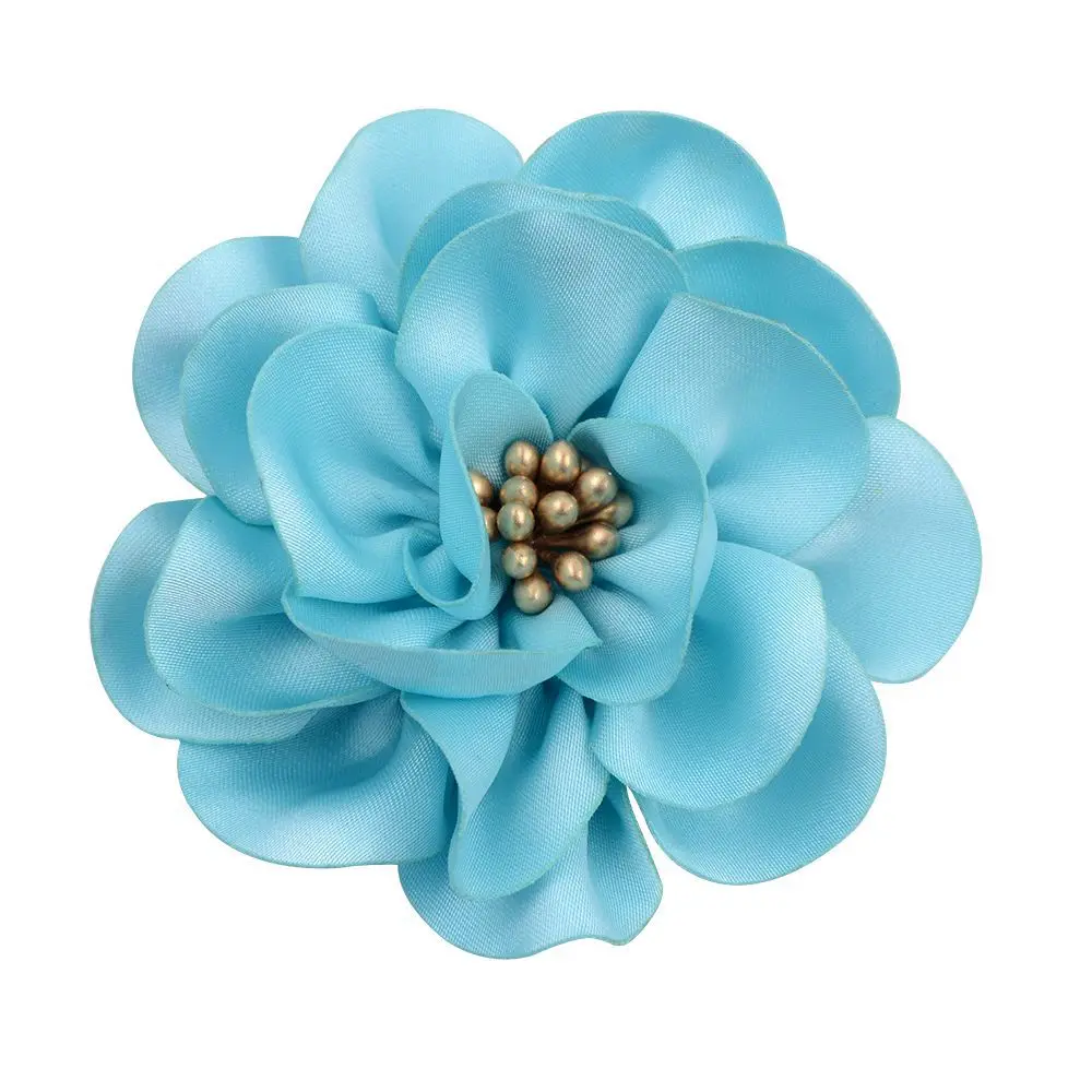 wholesale Bride Peony Flower Hair Accessories Holiday Prom Party Beach Time Dance Side Clip Red Rose Dress Clip Cloth Accessory