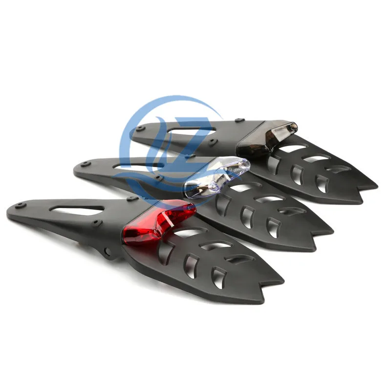 Motorcycle Body Parts Rear Fender Led Brake Light Rear Lamp Dirt Bike License Plate Holder For XR250 XR400 CRF