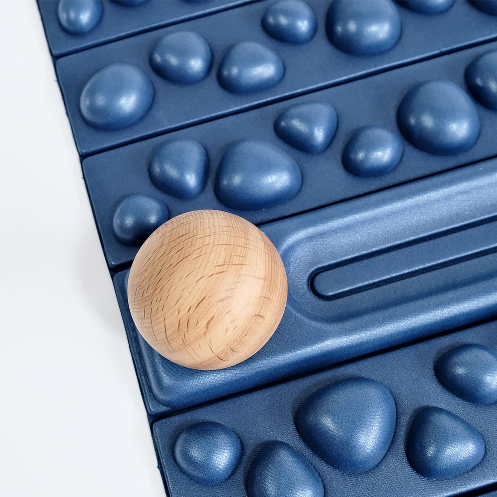 Huayi Eco-Friendly High Density  Domestic Durable EVA Rock Mat & Cork Massage Ball Set for Foot Massage