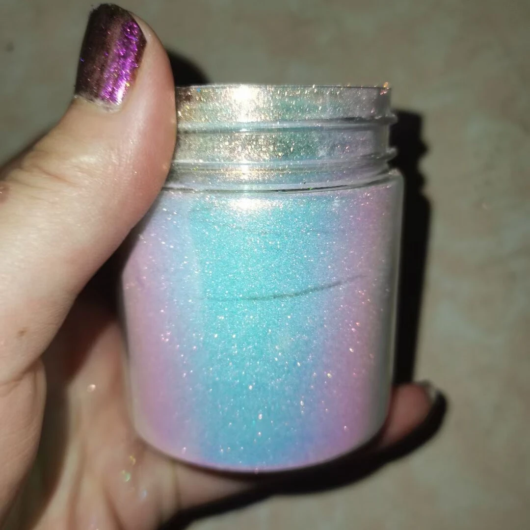 wholesale Unicorn Chrome Mirror chameleon effect Mermaid Aurora Powder pigment for nail art ,resin art
