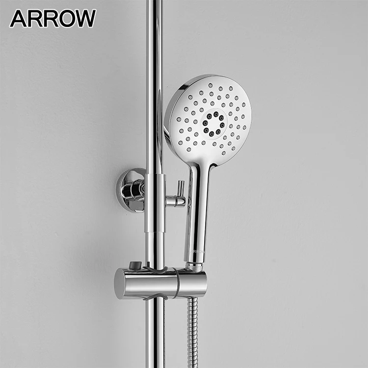 OEM Wall Mounted Rainfall  Sanitary Ware Shower Faucet Thermostatic Shower Head Shower Set Faucets