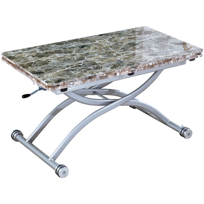 Europe 3 in 1 Transforming round glass top dining table coffee table transformer extending table