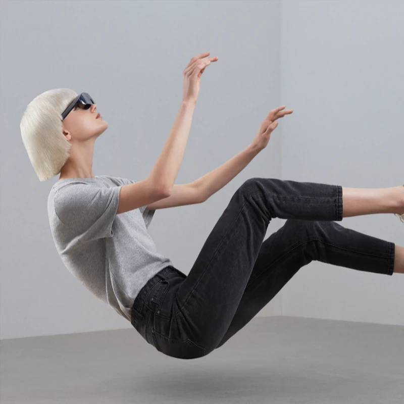 EM3 STELLAR AR Glasses 3D Smart Cinema Steam VR Game Black Sun Glasses HD 3Meters 120 Inches 3D Game Viewing Football 2022