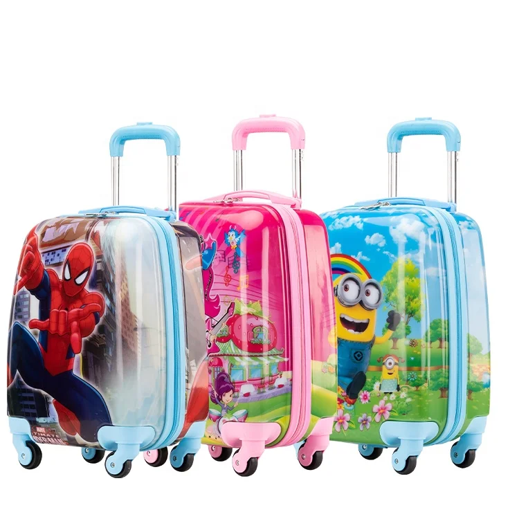 16 inch suitcase set ABS+PC children travel trolley luggage bag set with lock