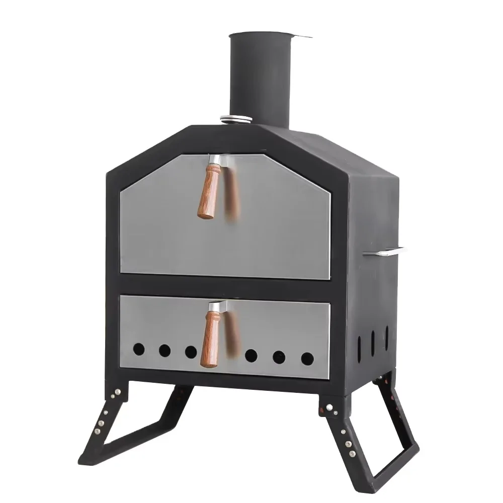 Commercial Factory Good Quality Metal Outdoor 16 Bbq Grill Wood Fire Toasters Pizza Oven Camping