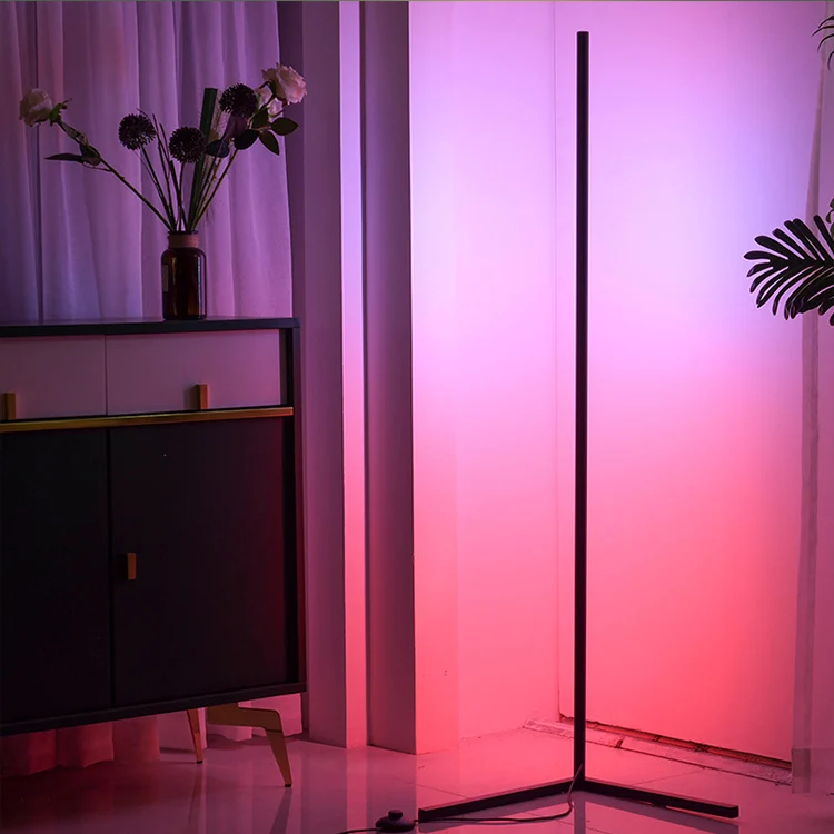 Lamp Floor Baby Industrial Tall Tripod Side RGB Nordic Corner Neon Floor Lamp