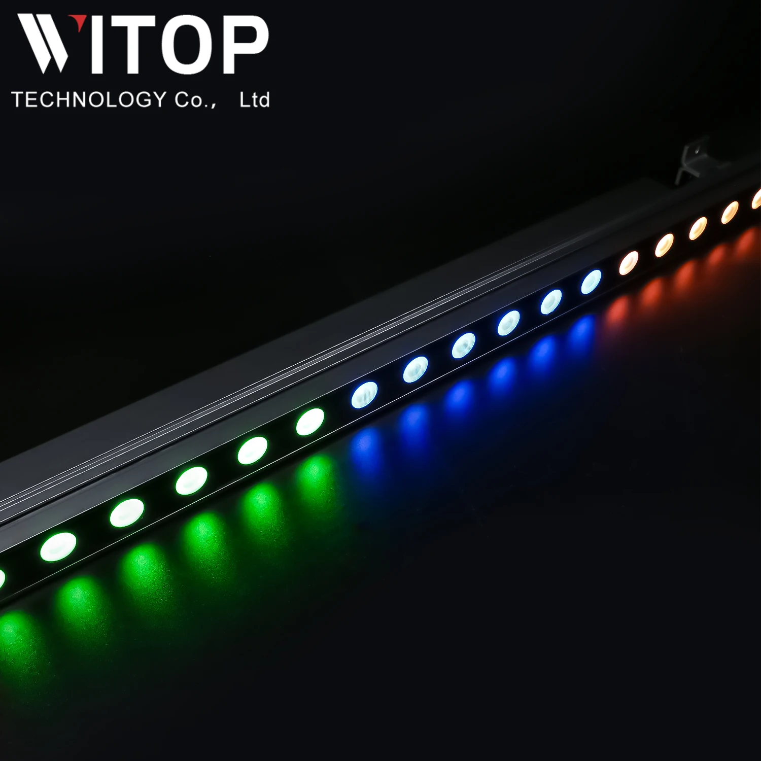 Outdoor waterproof linear LED wall washer DMX controlled garden bridge decoration building wall landscape lighting wall washer