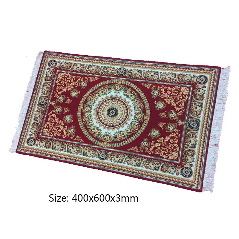 Large Mouse Pad Persian Carpet Laptop Pc Gamer Mechanical Keyboard Mousepad Edge White Tassel Rubber Table Mat for Pet