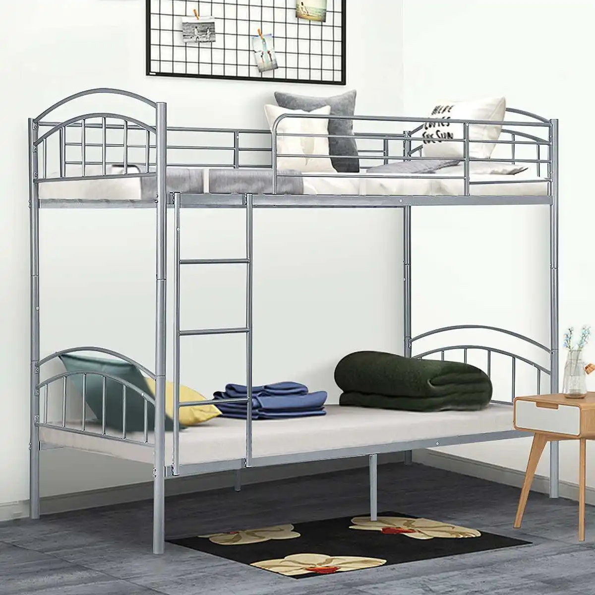 School furniture dormitory metal frame bunk bed iron dorm bunk bed adult double metal steel bed
