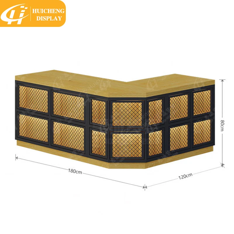 Customize new design retail wooden Cash Counter