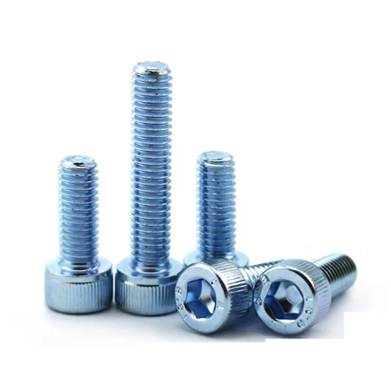 Zinc plated 8.8 grade socket bolt DIN 912 hex allen key bolt M8*25 M8*30