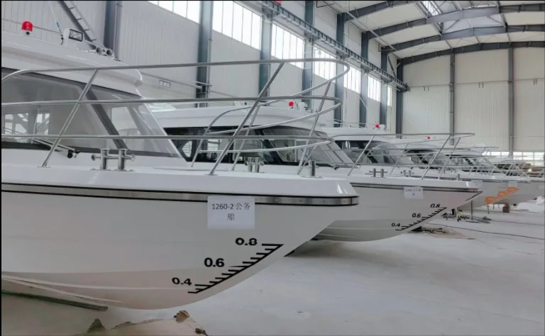 12.6m Passenger and Ferry Ship Crew Boat for Sale outboard Engine Fiberglass boat