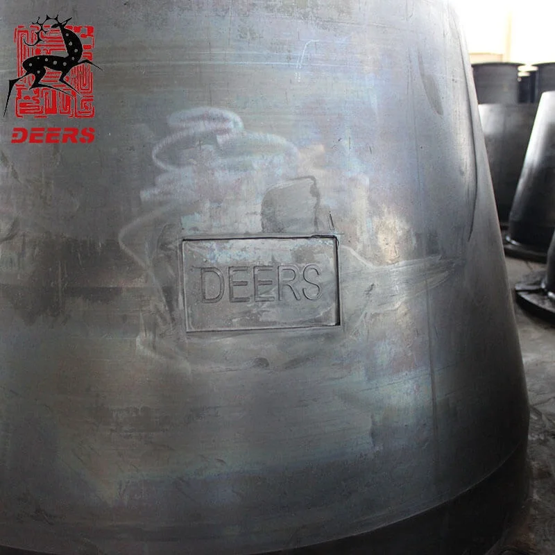 Deers rubber fenders cone fenders system with panel and chain
