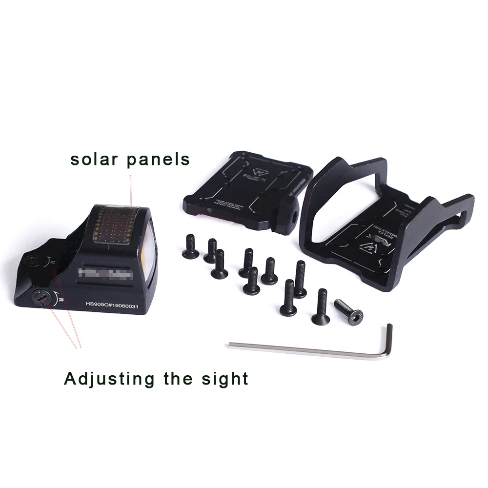 Hunting reflex 1x22 Holographic Scope Solar Power System parts Red Dot Sight with Mounts for 20mm